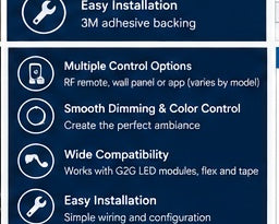 G2G LED controller and dimmer key features
