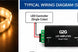 G2G Steady-Color LED Amplifier typical wiring diagram