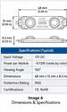 G2G WOW II ECO LED module dimensions and specifications — White listing