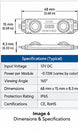 G2G WOW II ECO LED module dimensions and specifications — White listing