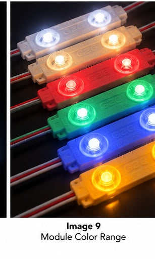 G2G WOW II ECO LED module color range — White listing