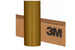 Gold vinyl wrap roll with 3M branding on a cardboard box