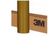 Gold vinyl wrap roll with 3M branding on a cardboard box