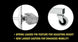 Illustration of a spring-loaded pin feature and larger casters on a black background.