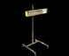 Yellow industrial light fixture on a black background