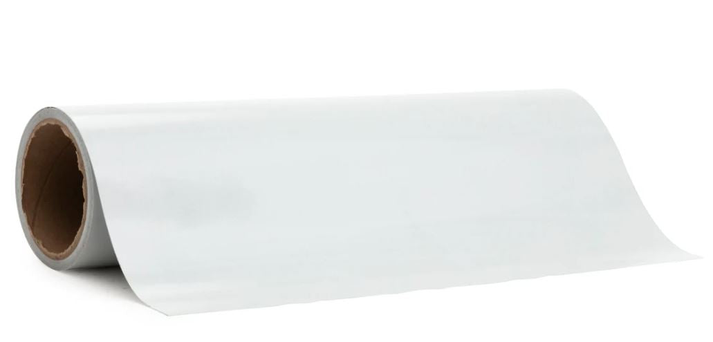 Roll of white paper on a white background