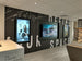 Interior video wall graphics printed on Drytac ReTac Textures Linen wallcovering