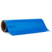 Roll of blue vinyl wrap on a white background