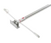 A white linear LED light bar with a silver metal mounting bracket and a red accent ring, shown on a plain white background.