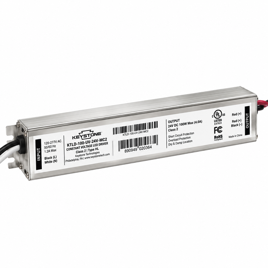 Keystone KTLD-100-UV-24V-MC2 constant-voltage LED driver for professional sign lighting