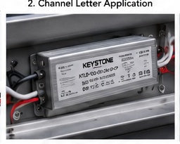 Keystone KTLD-100-UV-24V-CP 96W 24V LED driver installed application