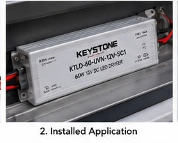 Keystone KTLD-60-UVN-12V-SC1 60W 12V LED driver installed application