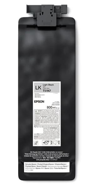 Epson light black ink cartridge on a white background