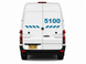 White van with blue numbering and 'Crafternv' license plate on a white background