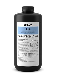 Epson ink bottle with label on a white background