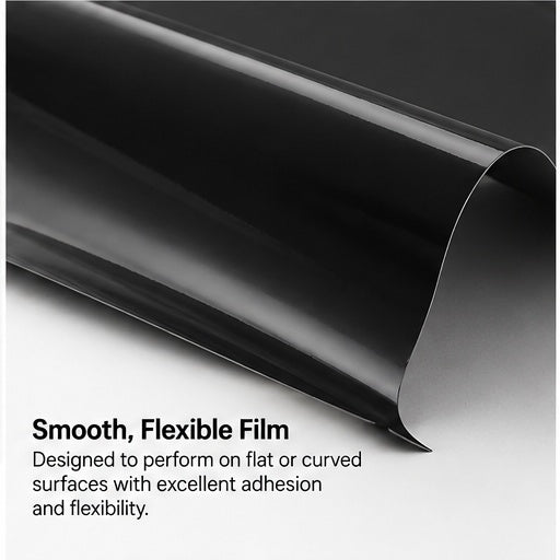Nikkalite ELG 48003 Black smooth flexible reflective film detail