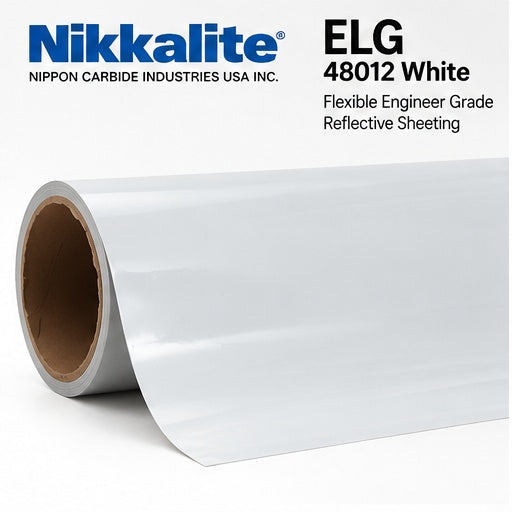 Nikkalite ELG 48012 White Flexible Engineer Grade reflective sheeting roll