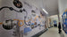Large educational wall mural printed on Drytac ReTac Textures Linen