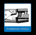 Mechanical diagram of a power punch tool with 'PowerPunch - PPUNCH' branding.