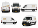 White Mercedes-Benz vans with '5100' branding on a white background
