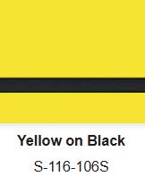 Duet Selects Satin Yellow on Black S-116-106S