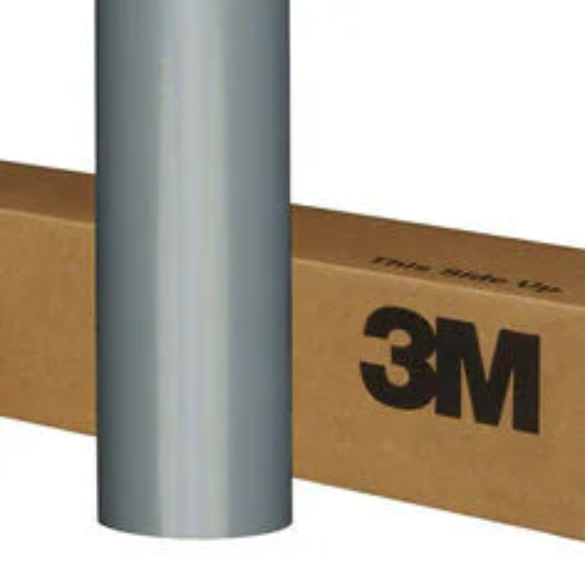 Roll of 3M vinyl wrap with a cardboard box in the background