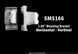 Two mounting brackets labeled SMS166 on a black background