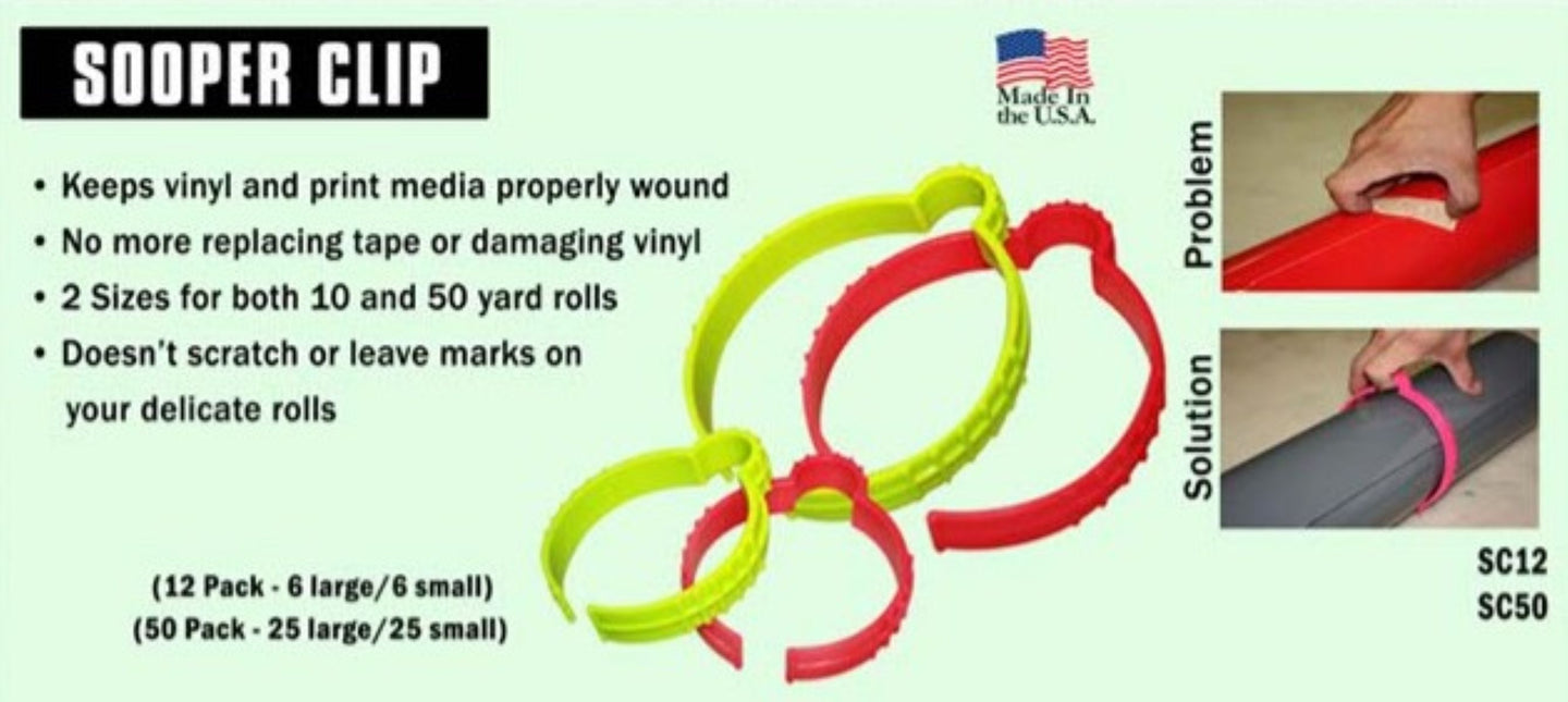 Advertisement for Sooper Clip with product details and usage instructions.