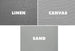 Drytac ReTac Textures comparison showing linen canvas and sand embossed finishes