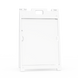 White plastic frame with cut-out sections on a white background