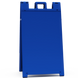 Blue plastic board with a handle on a white background