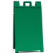 Green folding step platform on a white background