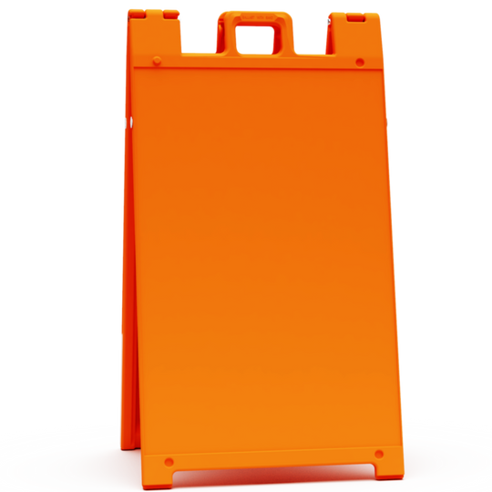 SIGNICADE 130-W Plastic A-Frame Sidewalk Sign Orange