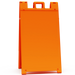 SIGNICADE 130-W Plastic A-Frame Sidewalk Sign Orange