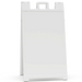 White paper bag with handles on a white background