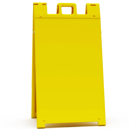 SIGNICADE 130-W Plastic A-Frame Sidewalk Sign Yellow