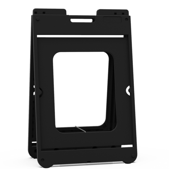 SimpoSign® II Quick-Change Sign Frame Model 1225 – 22" x 28" Outdoor Sign Stand Black