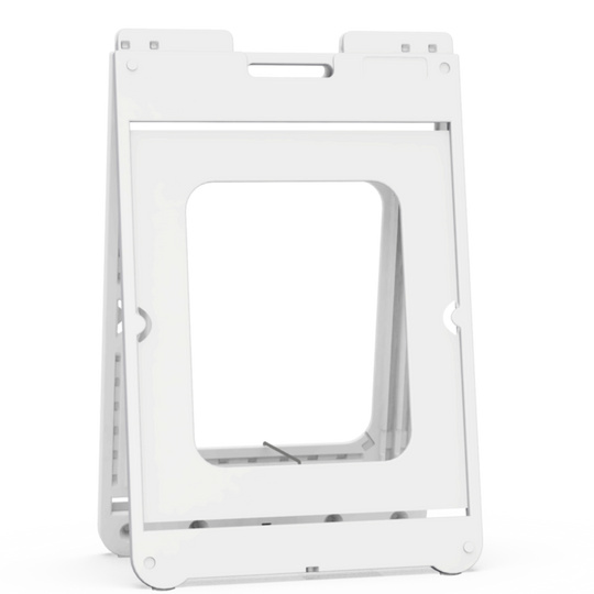 SimpoSign® II Quick-Change Sign Frame Model 1225 – 22" x 28" Outdoor Sign Stand White