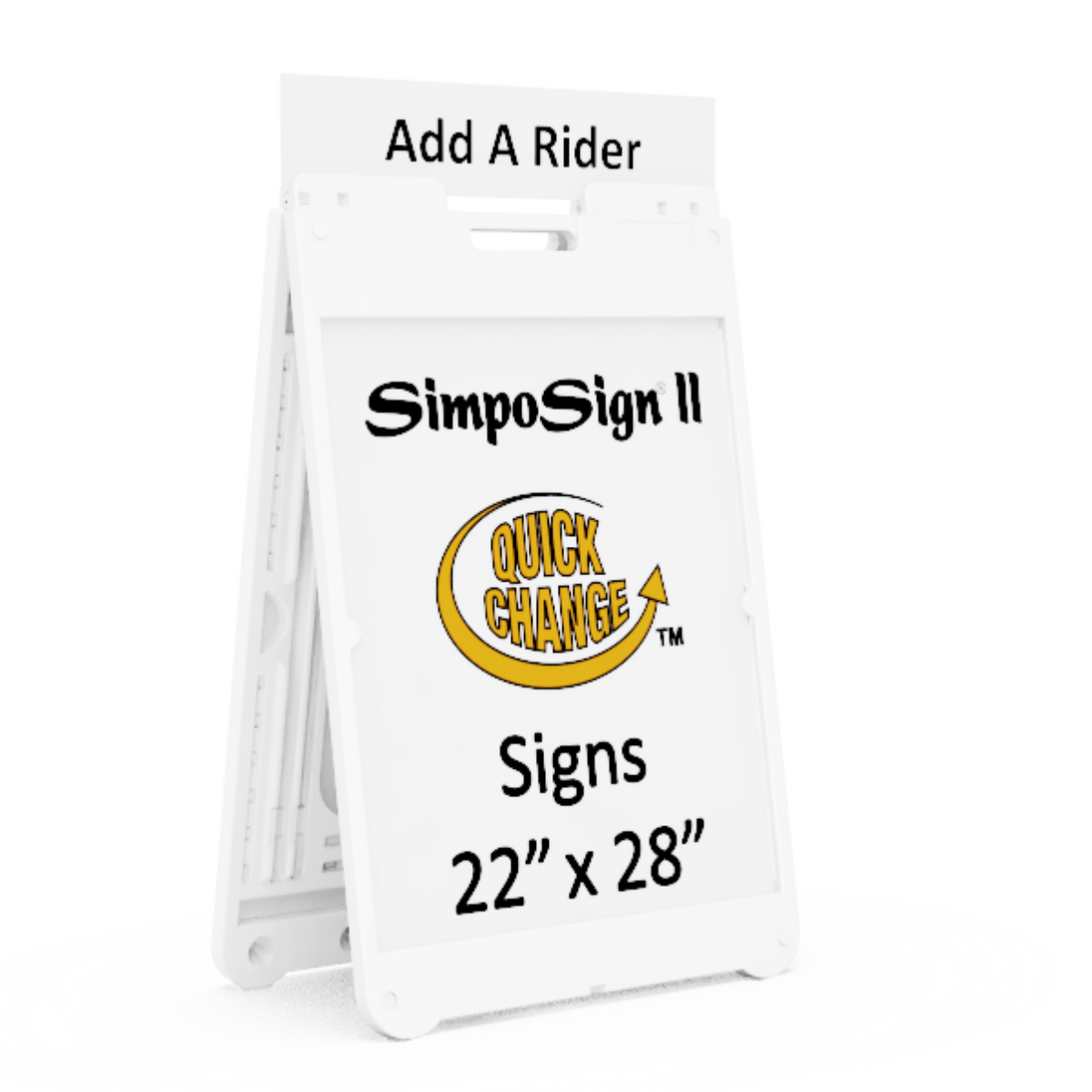 SimpoSign® II Quick-Change Sign Frame Model 1225 – 22" x 28" Outdoor Sign Stand