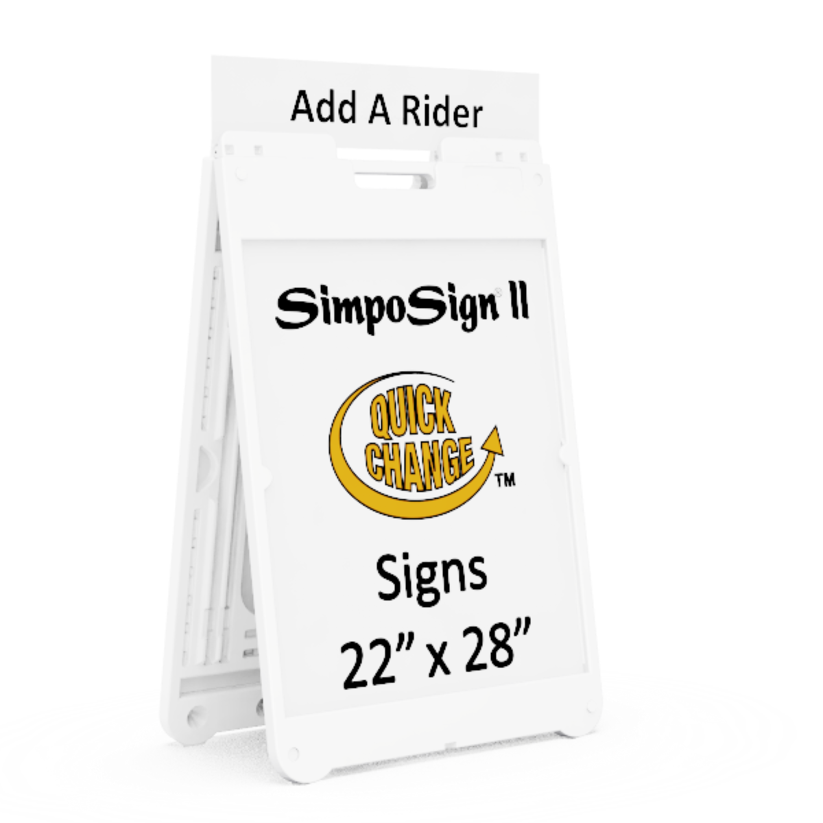 SimpoSign® II Quick-Change Sign Frame Model 1225 – 22" x 28" Outdoor Sign Stand
