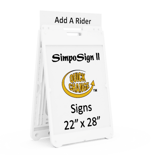 SimpoSign® II Quick-Change Sign Frame Model 1225 – 22" x 28" Outdoor Sign Stand