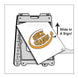 Illustration of a sign holder with a 'Quick Change' sign being slid into it.