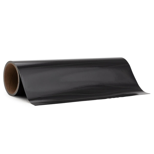 Lumina 2407 Black (003) reflective vinyl roll reference; supplied in the selected custom-cut striping width and length.