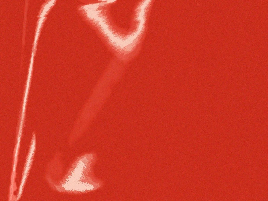 Lumina 2409 Red (001) utility-grade reflective film material reference; supplied in the selected custom-cut striping width and length.