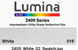 Lumina 2409 White reflective film color-reference illustration; screen appearance may vary from actual material.