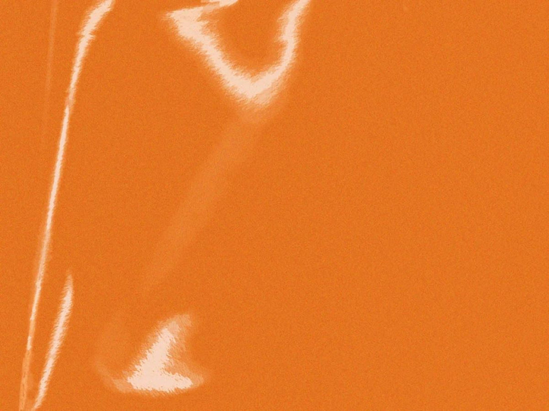 Lumina 2409 Orange (009) utility-grade reflective film material reference; supplied in the selected custom-cut striping width and length.
