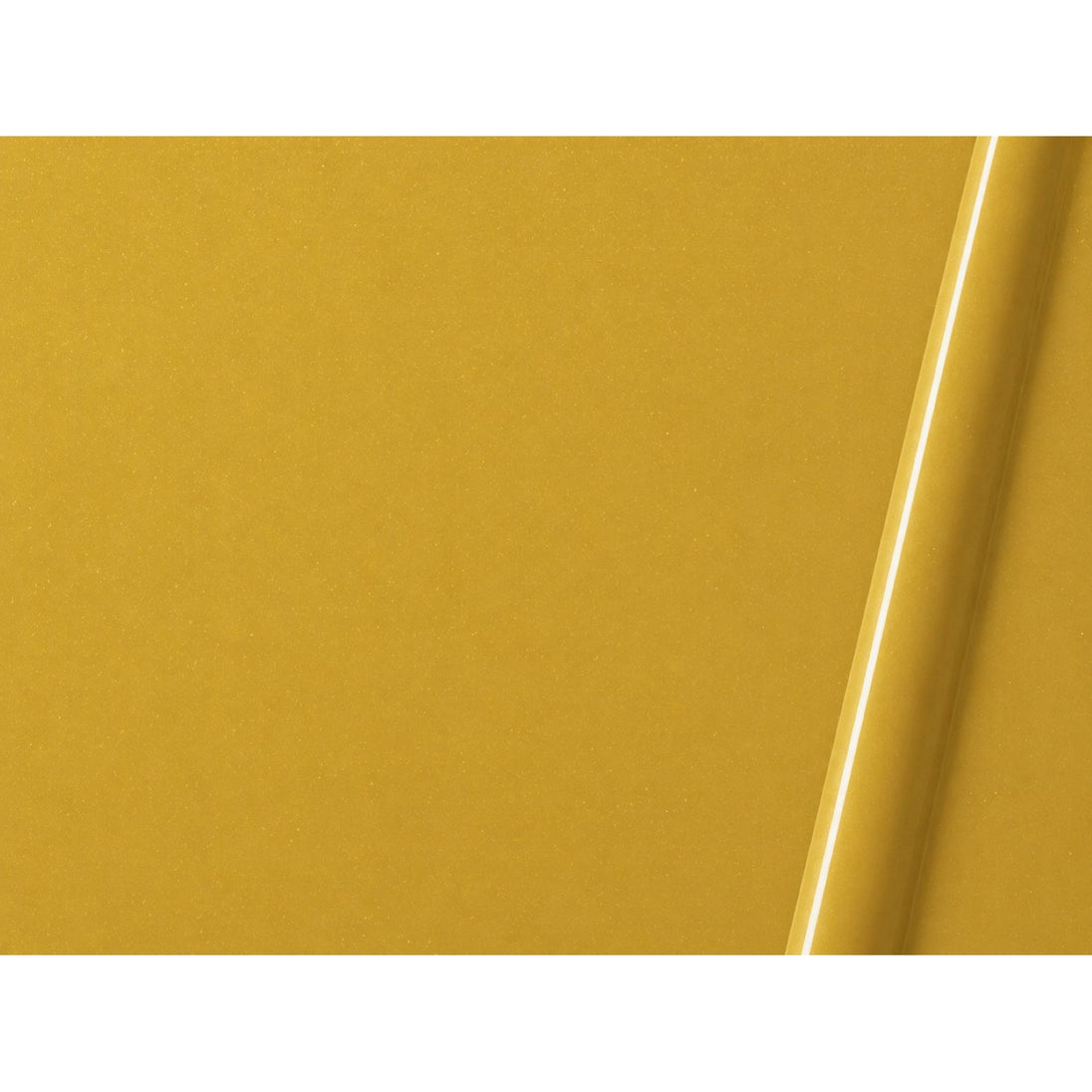 Illustrative curled-film representation of Lumina 4200 Gold gloss vinyl; color and finish are approximate