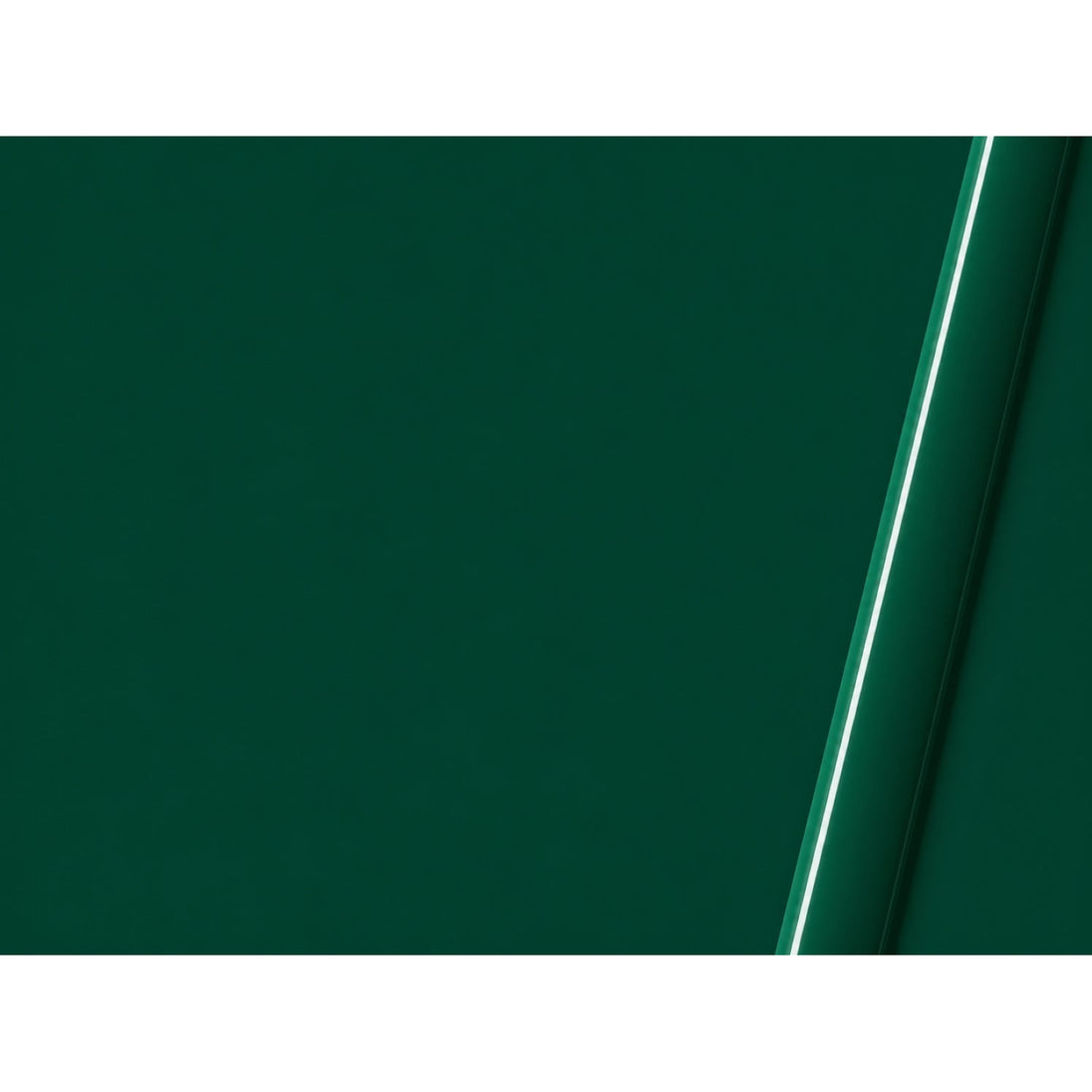 Illustrative curled-film representation of Lumina 4200 Dark Green gloss vinyl; color and finish are approximate