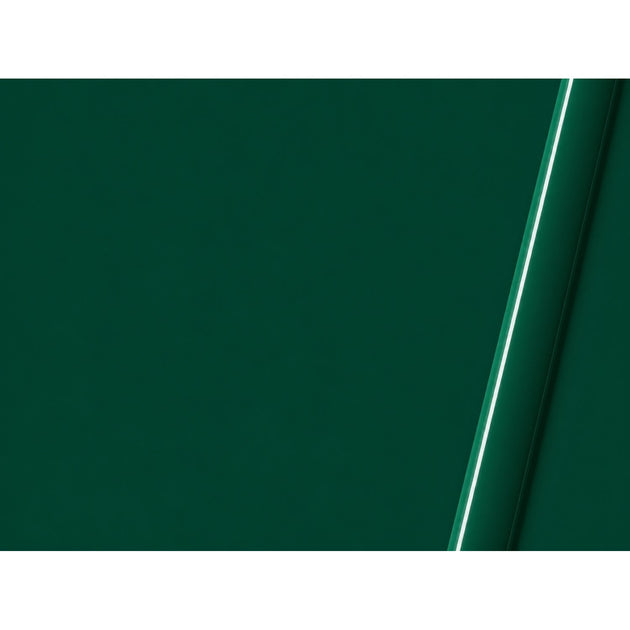 Illustrative curled-film representation of Lumina 4200 Dark Green gloss vinyl; color and finish are approximate