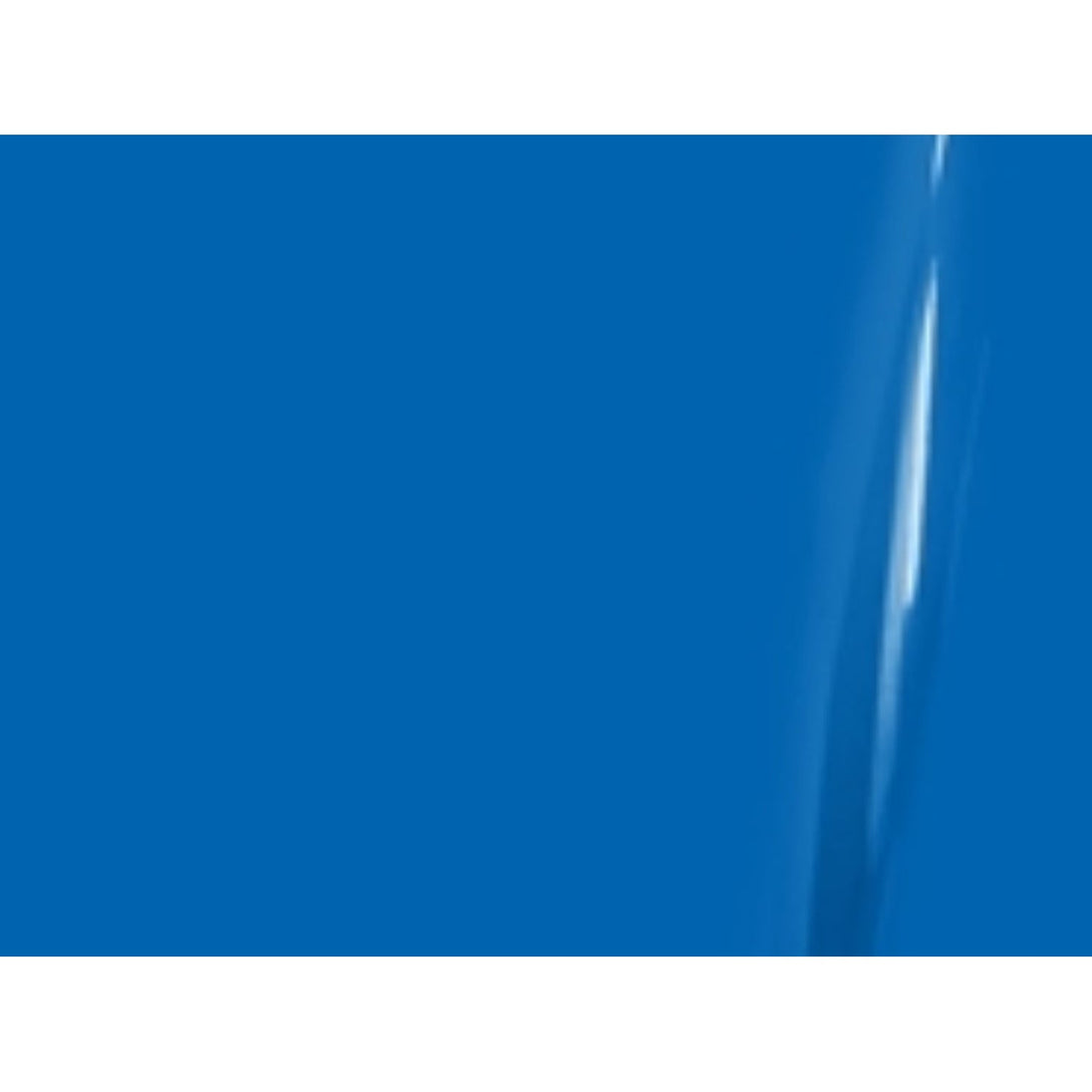 Illustrative curled-film representation of Lumina 4200 Azure Blue gloss vinyl; color and finish are approximate
